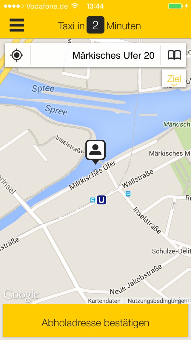 Taxi Berlin – Screenshot iPhone