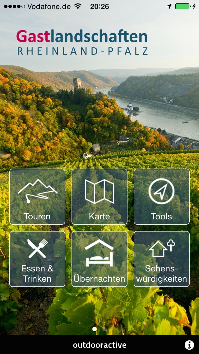 Gastlandschaften Rheinland-Pfalz – Screenshot iPhone