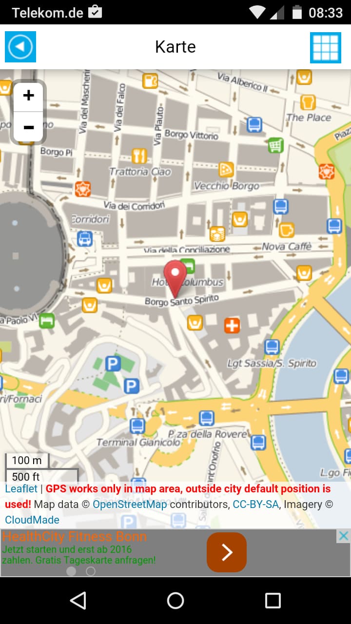 Rom Offline-Karte – Screenshot Android