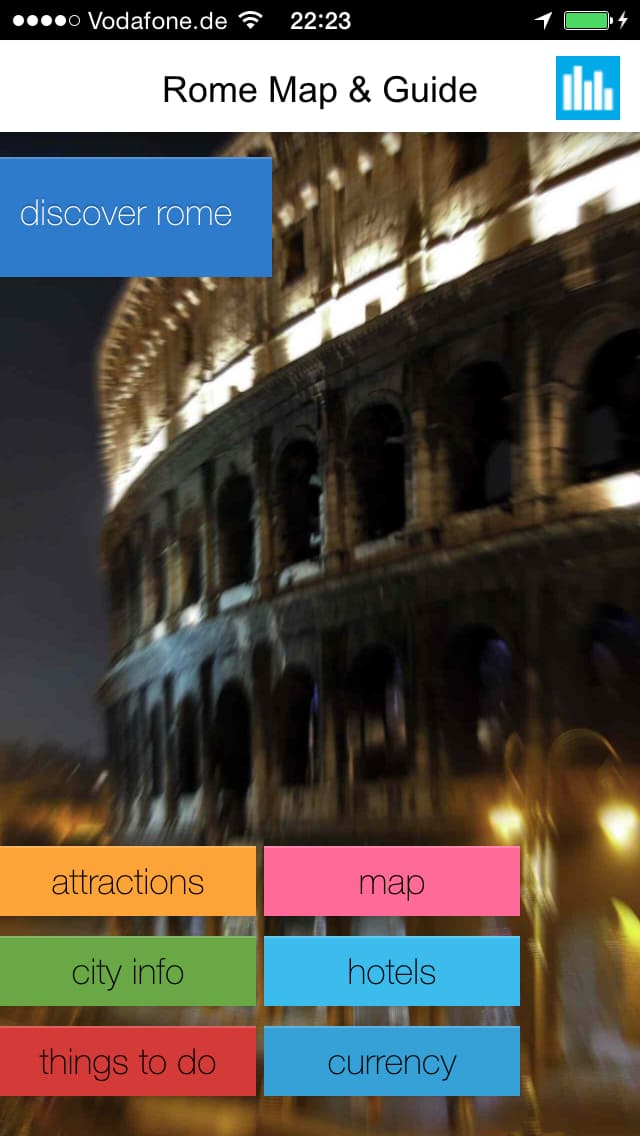 Rom Offline-Karte – Screenshot iPhone