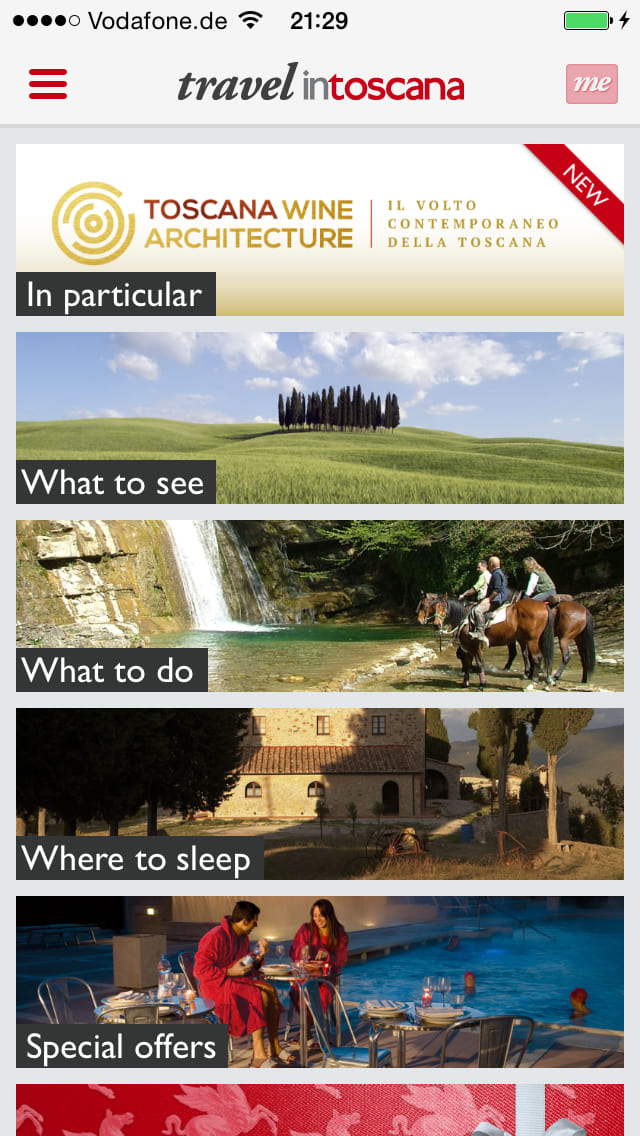 Travel Intoscana – Screenshot iPhone