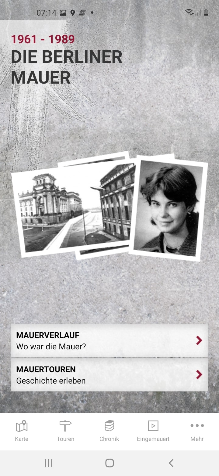 Die Berliner Mauer – Screenshot Android