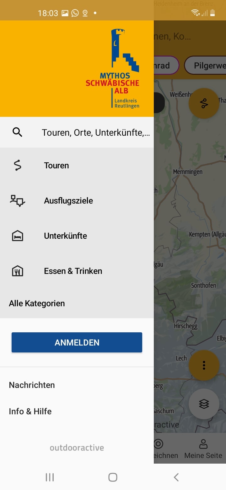 Mythos Schwäbische Alb – Screenshot Android