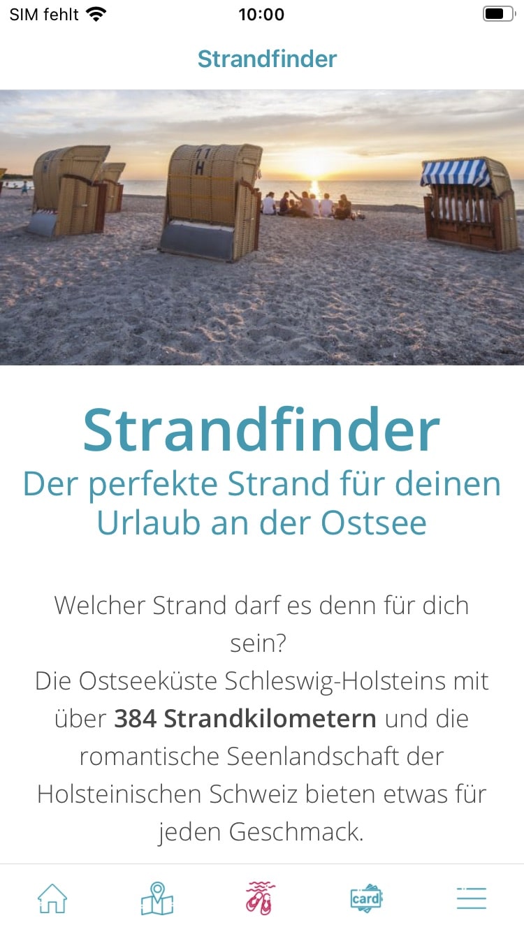 Ostsee Schleswig-Holstein – Screenshot iPhone